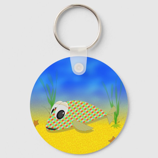 Cute Cartoon Fish Keychain (Front)
