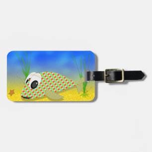Cute Cartoon Fish Luggage Tag