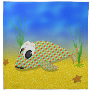 Cute Cartoon Fish Napkin