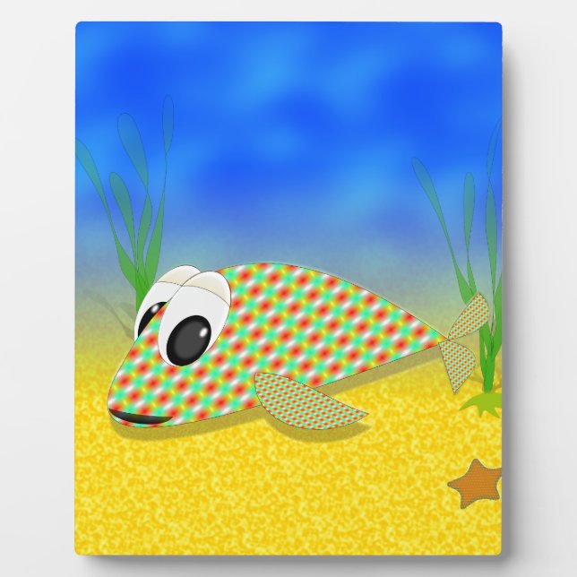 Cute Cartoon Fish Plaque (Front)
