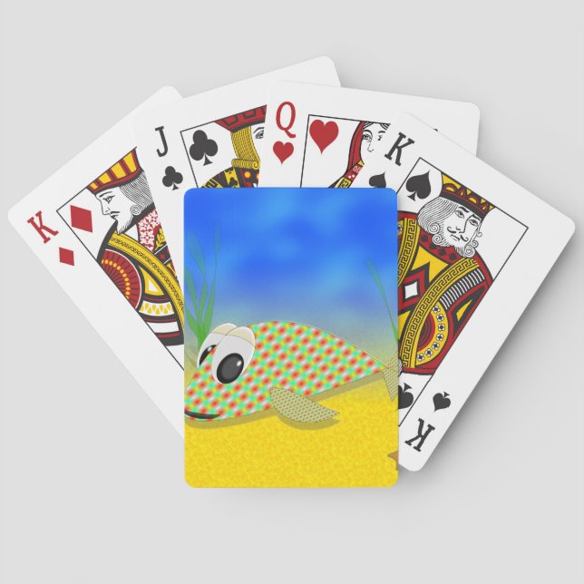 Cute Cartoon Fish Poker Cards (Back)