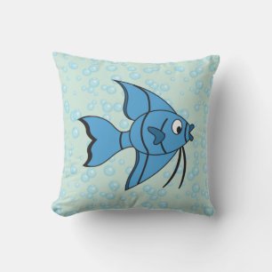 Cute Cartoon Fish Throw Pillow
