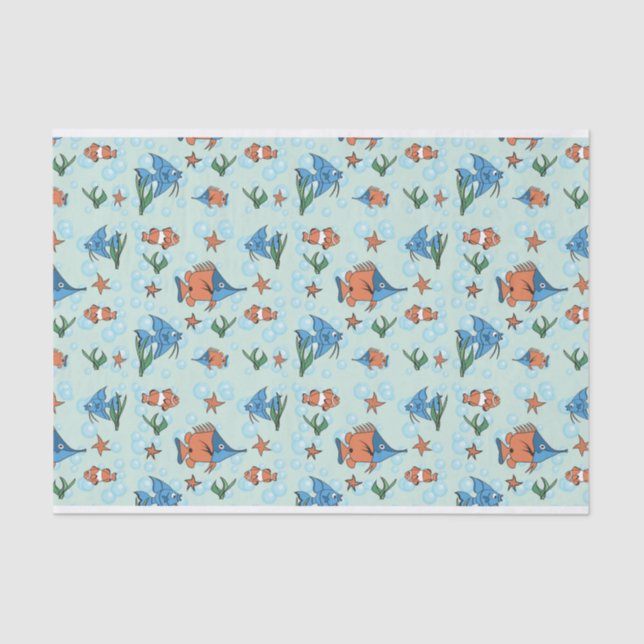 Cute Cartoon Fish Tissue Paper (Front)