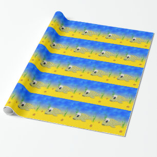 Cute Cartoon Fish Wrapping Paper