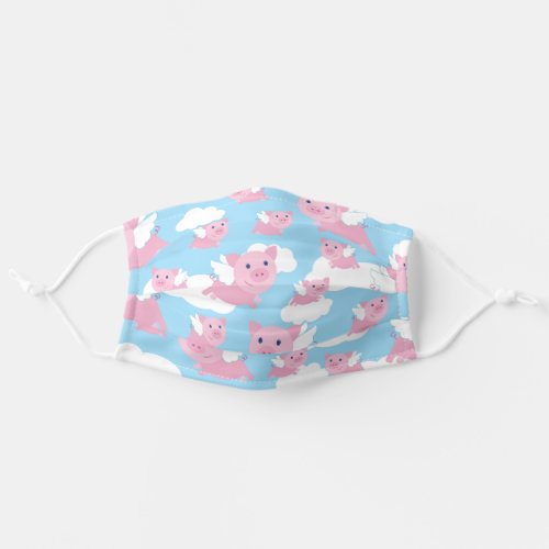Cute Cartoon Flying Pigs Piggy for Kids Adult Cloth Face Mask