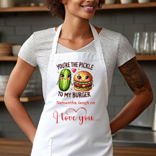 Cute Cartoon Food Custom Sweet Valentine Apron
