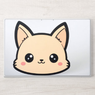Cute Cartoon Fox/ Dog Die-Cut Decoration HP Laptop Skin