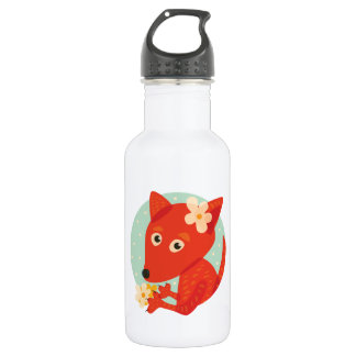 Cute Cartoon Fox Girl Stainless Steel Water Bottle