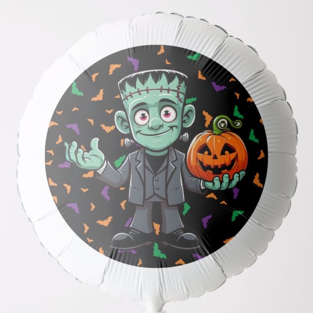 Cute, cartoon Frankenstein's monster Balloon (Front)