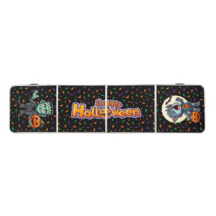 Cute, cartoon Frankenstein's monster Beer Pong Tab Table