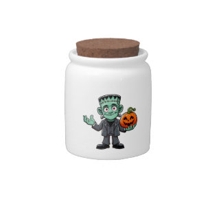 Cute, cartoon Frankenstein's monster Candy Jar