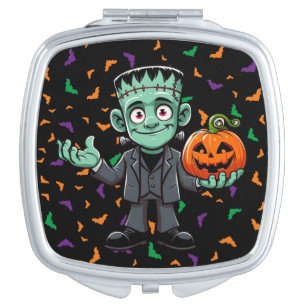 Cute, cartoon Frankenstein's monster Compact Mirror