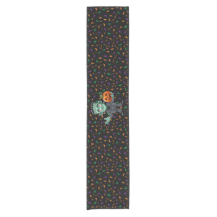 Cute, cartoon Frankenstein's monster Short Table Runner