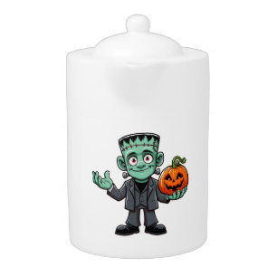 Cute, cartoon Frankenstein's monster Teapot