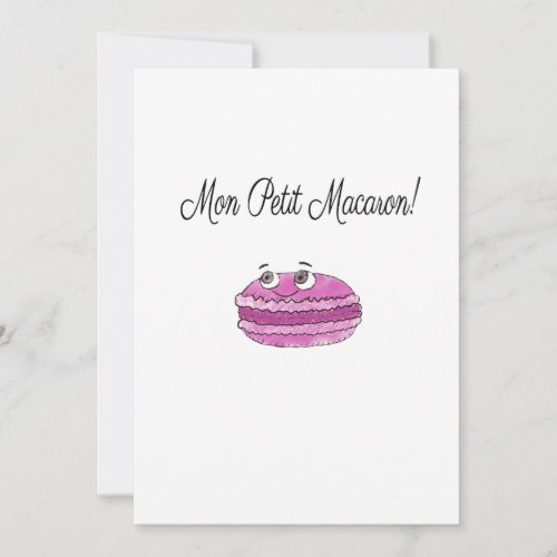 Cute Cartoon French Cookies Macaron  Card