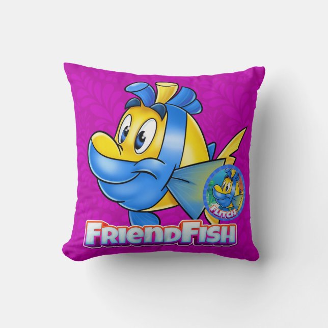 Cute cartoon FriendFish pillow  (Front)