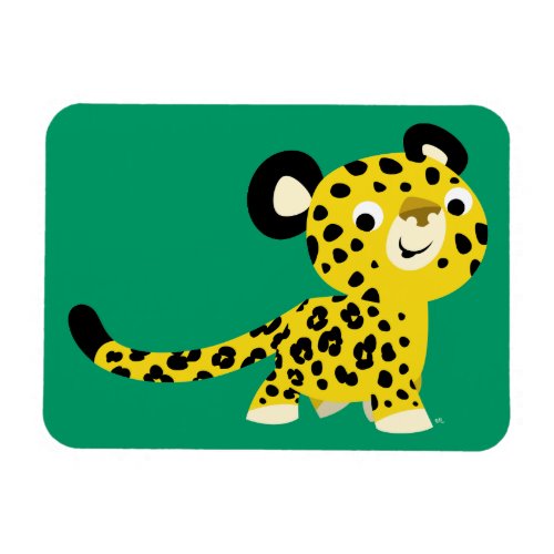 Cute Cartoon Friendly Leopard Flexible Magnet