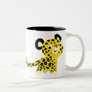 Cute Cartoon Friendly Leopard Mug