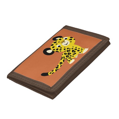 Cute Cartoon Friendly Leopard Wallet