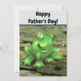 Cute Cartoon Frog Father's Day Card