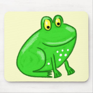 Cute Cartoon Frog Mouse Pad