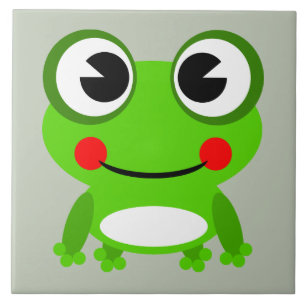 Cute cartoon Frog Tile