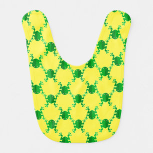 Cute Cartoon Frogs Bib