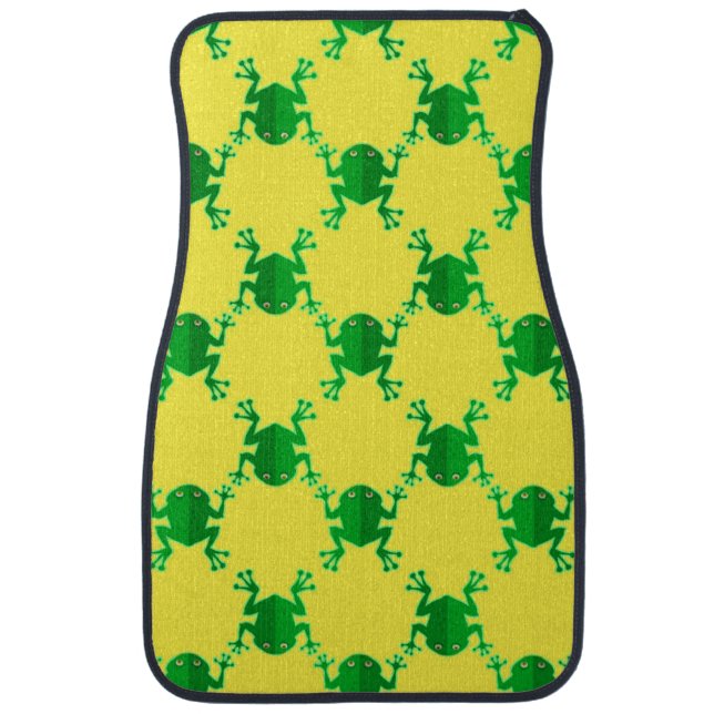 Cute Cartoon Frogs Car Floor Mat (Front)