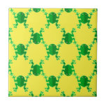 Cute Cartoon Frogs Ceramic Tile