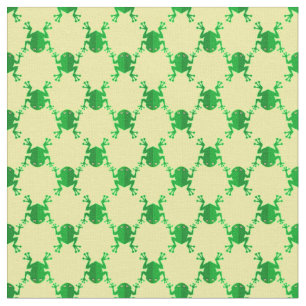 Cute Cartoon Frogs Fabric