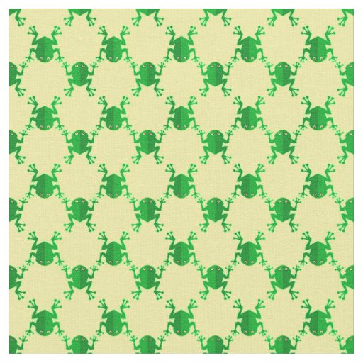 Cute Cartoon Frogs Fabric