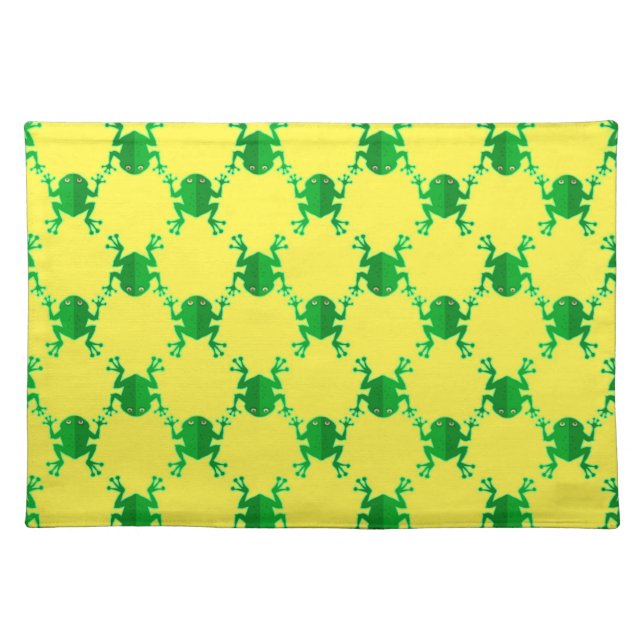 Cute Cartoon Frogs Placemat (Front)