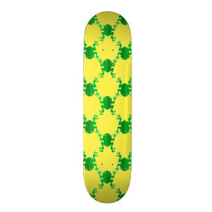 Cute Cartoon Frogs Skateboard Deck