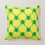Cute Cartoon Frogs Throw Pillow