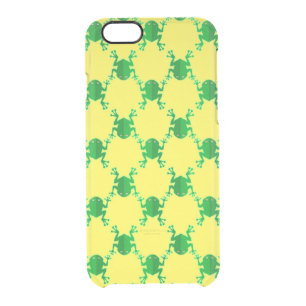 Cute Cartoon Frogs Clear iPhone 6/6S Case