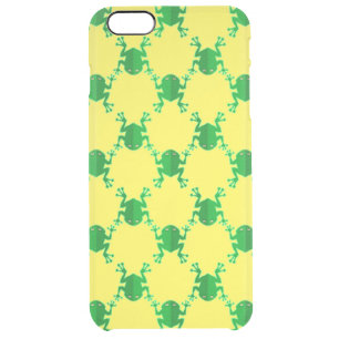 Cute Cartoon Frogs Clear iPhone 6 Plus Case