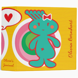 Cute Cartoon Fun Sweet Funny Funky Binder