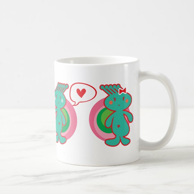 Cute Cartoon Fun Sweet Funny Funky Coffee Mug (Right)
