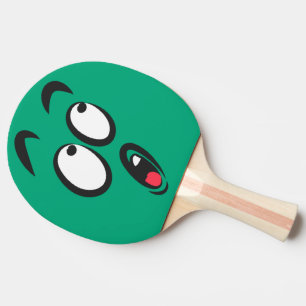 Cute Cartoon Funny Shocked Face Ping Pong Paddle
