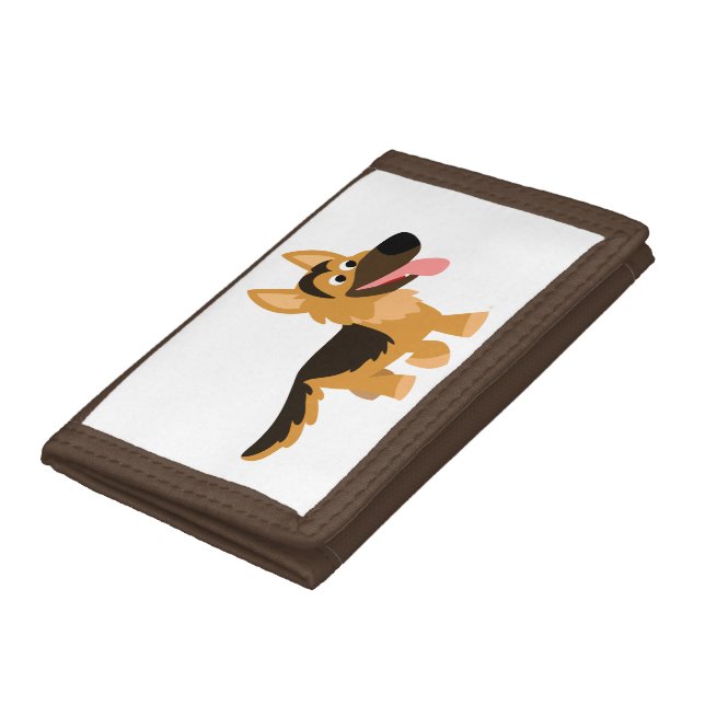 Cute Cartoon German Shepherd Dog Wallet (Bottom)