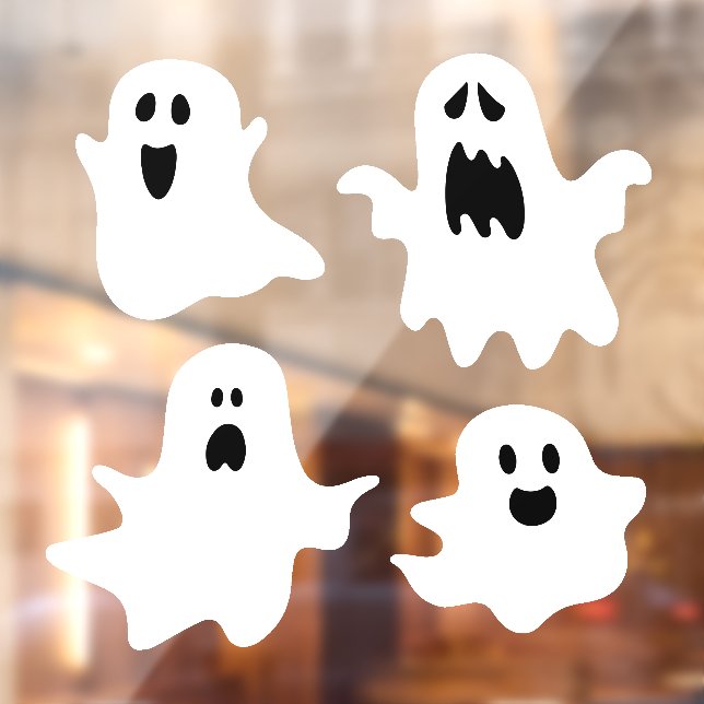 Cute cartoon ghosts Halloween Window Cling (Sheet 2)