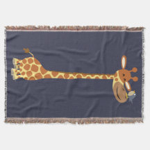 Cute Cartoon Giraffe And Friend