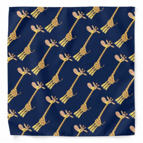 Cute Cartoon Giraffe Bandana