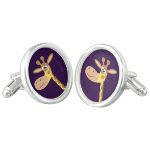 Cute Cartoon Giraffe Cufflinks