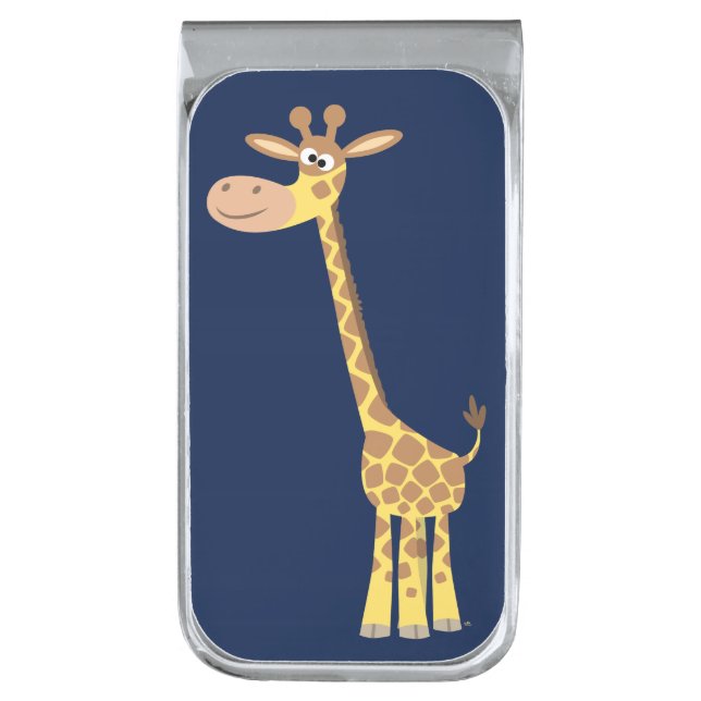 Cute Cartoon Giraffe Money Clip (Front Vertical)