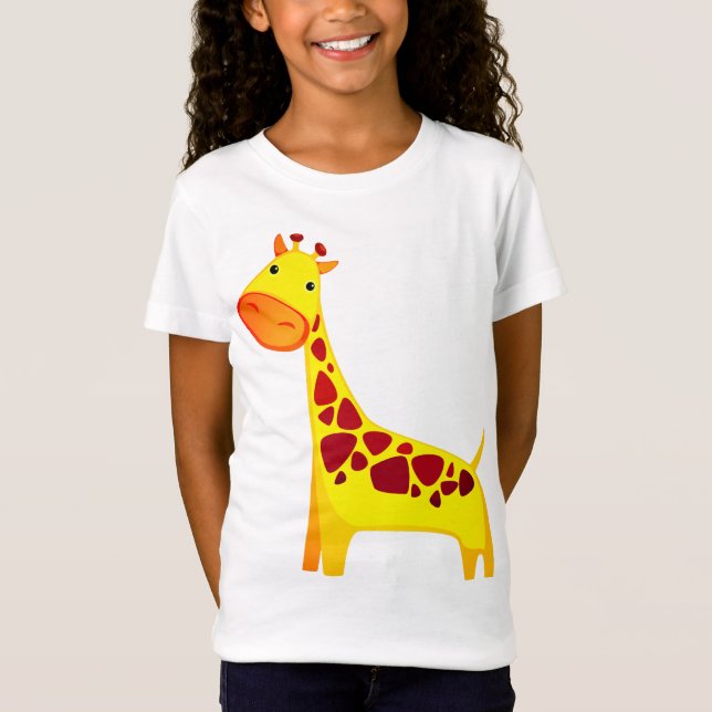 Cute Cartoon Giraffe T-Shirt (Front)