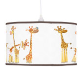 Cute Cartoon Giraffes: The Herd Pendant Lamp (Back)