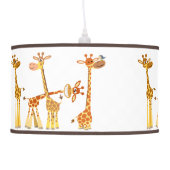 Cute Cartoon Giraffes: The Herd Pendant Lamp (Left)