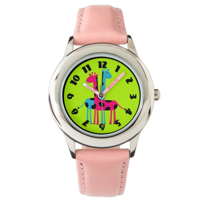 Cute Cartoon Giraffes Watch (Front)