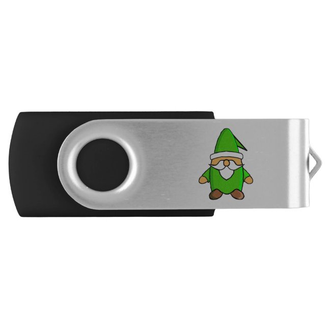 Cute Cartoon Gnome Flash Drive (Front)